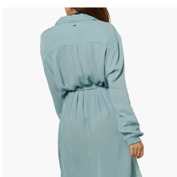 Dockside Long Sleeve Cover-Up Shirtdress - Picture 2 of 2
